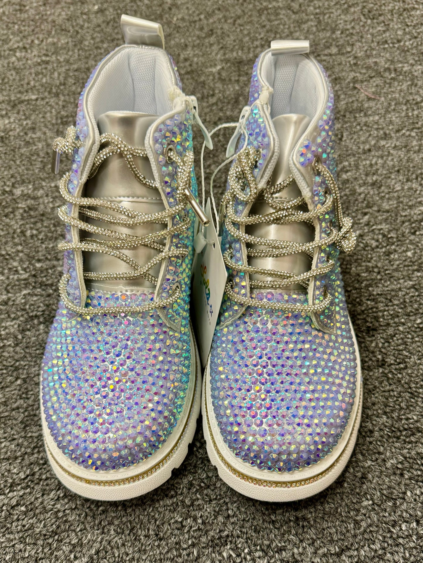 Girls Hologram Sparkle Boots