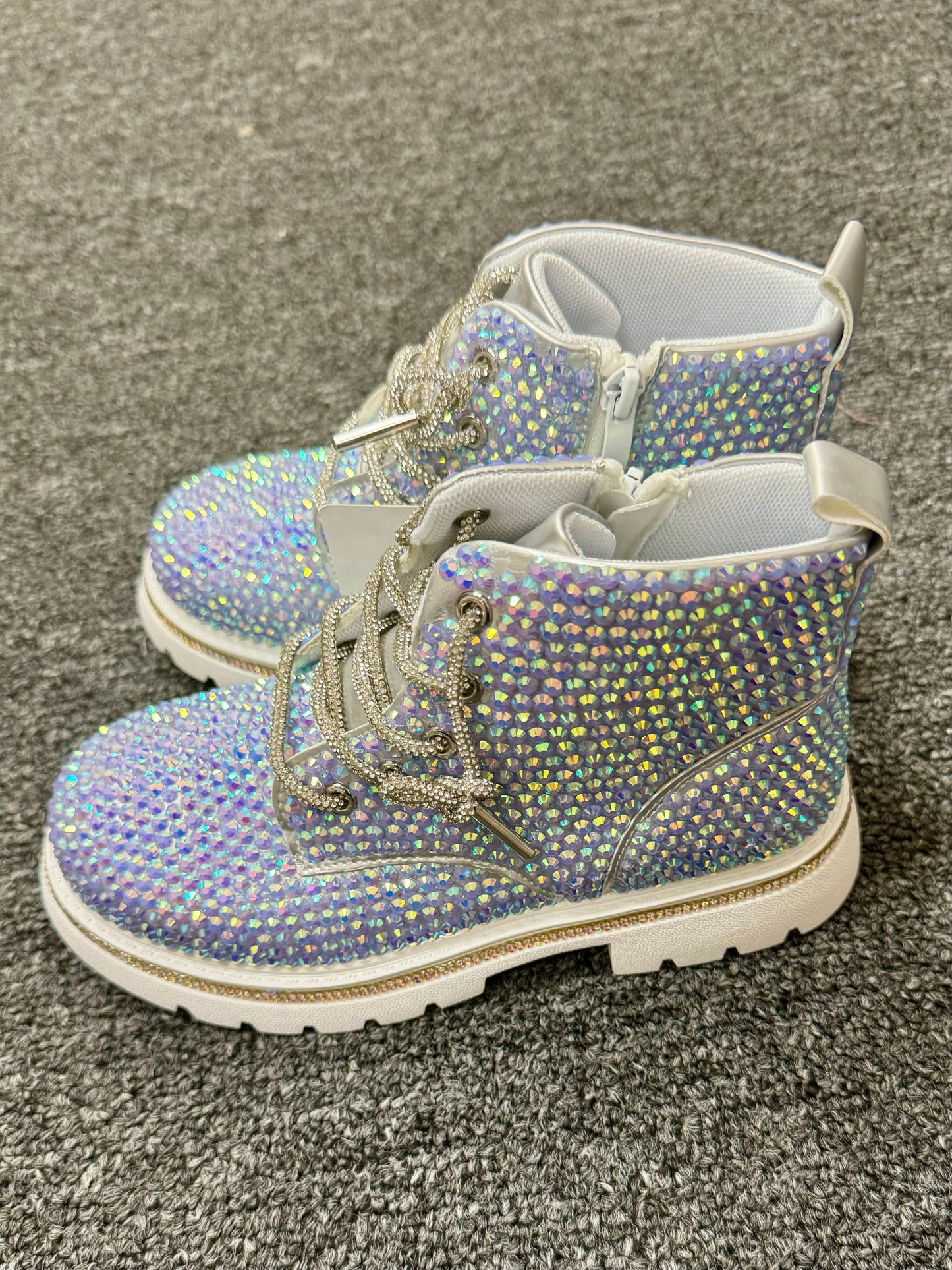 Girls Hologram Sparkle Boots