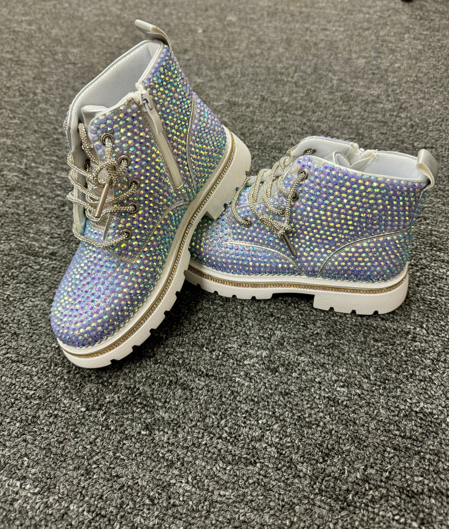 Girls Hologram Sparkle Boots