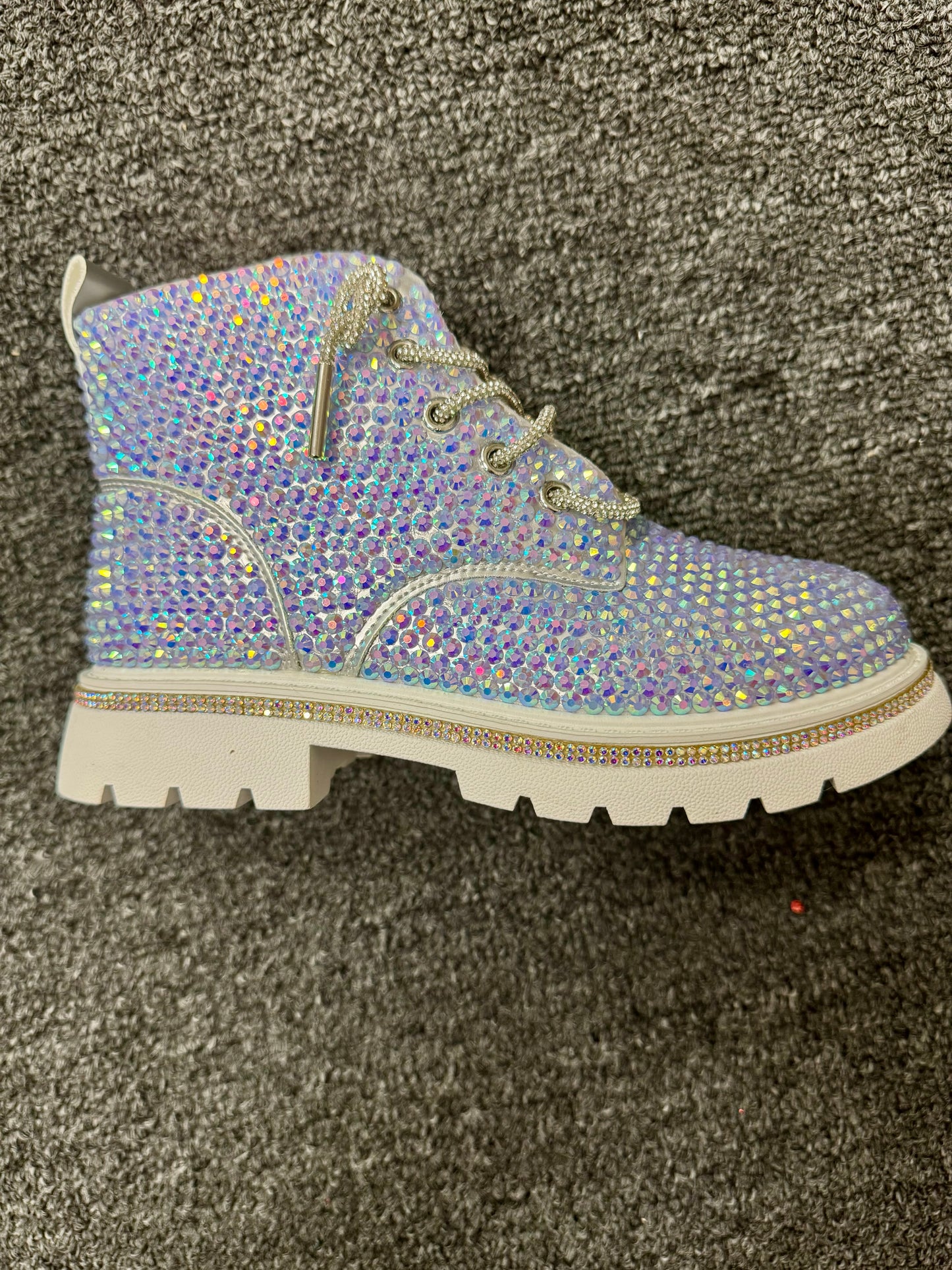 Girls Hologram Sparkle Boots